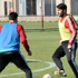 Okan Burak önce minyatür, sonra çift kale oynattı