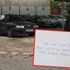 Otoparka aracını park eden çift, işletme sahibine not ve para bıraktı Otoparka aracını park eden çift, işletme sahibine not ve para bıraktı