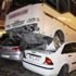 Kayseri'de minibüs iki aracı ezdi