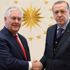 Cumhurbaşkanı Erdoğan ABD'li Bakan Tillerson'ı kabul etti