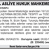 ERZİN 1. ASLİYE HUKUK MAHKEMESİ’NDEN