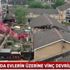 Londra'da evlerin üzerine vinç devrildi: 1 ölü