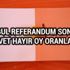 İstanbul Referandum sonuçları İstanbul seçim evet hayır oy oranları