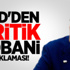ABD'den Kritik Kobani Açıklaması!