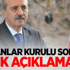 Bakanlar Kurulu Sonrası Önemli Açıklamalar Bakanlar Kurulu Sonrası Önemli Açıklamalar