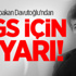 Başbakan Davutoğlu'ndan YGS için uyarı!