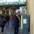Metrobüs duraklarında corona virüs önlemi Metrobüs duraklarında corona virüs önlemi