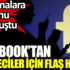 ﻿Facebook'tan gazeteciler için flaş hamle