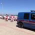 Tekirdağ da dalga uyarısına rağmen denize girdiler