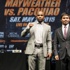 Mayweather ve Pacquiao maç öncesi buluştu
