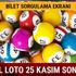 Sayısal Loto sonuçları 25 Kasım MPİ Sayısal Loto çekilişi bileti sorgula