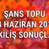 Şans Topu 14 Haziran 2017 çekiliş sonuçları Milli Piyango