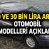 9 ve 30 bin lira arası sahibinden satılık ikinci el Renault Fiat araba marka modelleri