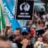 Merkel, Saksonya eyaletinde protesto edildi