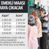 Emekli maaşında 3 artış birden