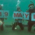 Denizin 15 metre altında 19 Mayıs kutlaması Denizin 15 metre altında 19 Mayıs kutlaması