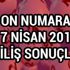 On Numara 17 Nisan çekiliş sonuçları sorgula Milli Piyango 2017