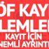 AÖF kayıtları ne zaman başlayacak? Açık Öğretim Fakültesi kayıt işlemleri neler? (AÖF-2017)