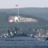 Rus savaş gemisi Çanakkale Boğazı’ndan geçti