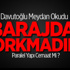 Davutoğlu'ndan Flaş Baraj Açıklaması!
