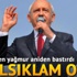 Kılıçdaroğlu yağmur altında konuştu