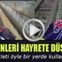 Lunapark'taki hızlı tren raylarından motosikletiyle indi Lunapark'taki hızlı tren raylarından motosikletiyle indi