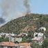 Milas'ta yerleşim yerleri yakınında orman yangını