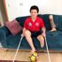 En genç ampute futbolcu salgın nedeniyle antrenmanlarını ...