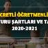 2020-2021 ücretli öğretmenlik MEB başvuru şartları ve tarihi nedir? Ücretli öğretmenlik maaşları ne kadar?
