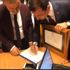 Ekrem İmamoğlu mazbatasını aldı Ekrem İmamoğlu mazbatasını aldı