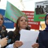 Sümeyye Erdoğan'dan ihraç protestosu