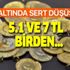 Bir günde 5,1 ve 7 TL düşüş! 22 ayar bilezik, gram ve çeyrek altın fiyatları düğün sezonu sonrası...