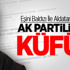 Ali Tezel’den AK Partililere Küfür