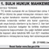 DENİZLİ 1. SULH HUKUK MAHKEMESİ’NDEN