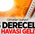 45 Derecelik Yaz Havası Geliyor