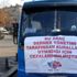 Kurallara uymayan minibüs şoförlerine pankartlı ceza