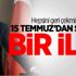 Cumhurbaşkanı Erdoğan'dan 15 Temmuz sonrası bir ilk! Cumhurbaşkanı Erdoğan'dan 15 Temmuz sonrası bir ilk!
