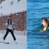 Antalya'da deniz Erzurum'da kayak keyfi