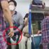 Metroda akılalmaz maske kavgası! Terliğini çıkarıp tek tek saldırdı