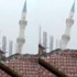 Fırtına minareyi böyle devirdi