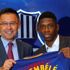 Barcelona, Dembele'yi tanıttı