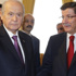 Gözler Davutoğlu ile Bahçeli görüşmesinde