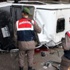 Karabük'te öğrenci servisi devrildi Karabük'te öğrenci servisi devrildi