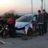 Takla atan araçtan burnu bile kanamadan çıktı