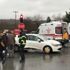 Düzce'de ambulans otomobille çarpıştı: 1 yaralı