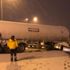 Oksijen yüklü tanker kaza yaptı Oksijen yüklü tanker kaza yaptı