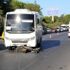 Midibüsle çarpışan motosikletin sürücüsü öldü