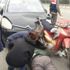 Otomobil motosikletliye arkadan çarpı: 1 yaralı Otomobil motosikletliye arkadan çarpı: 1 yaralı