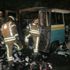 Esenler'de park halindeki 2 minibüs yandı