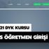 DYK kurs başvurusunda son gün ne zaman? MEBBİS DYK öğretmen başvuru ekranı